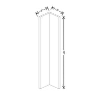 Fabuwood Illume Tuscany Nocce 3 6" W x 36" H Corner Wall Filler