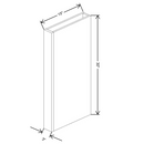 Fabuwood Allure Galaxy Mocha 30"H Columns - image 1