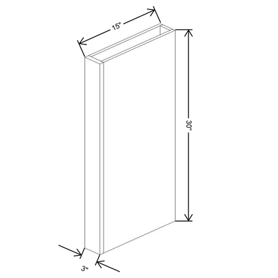 Fabuwood Allure Galaxy Mocha 30"H Columns - image 1