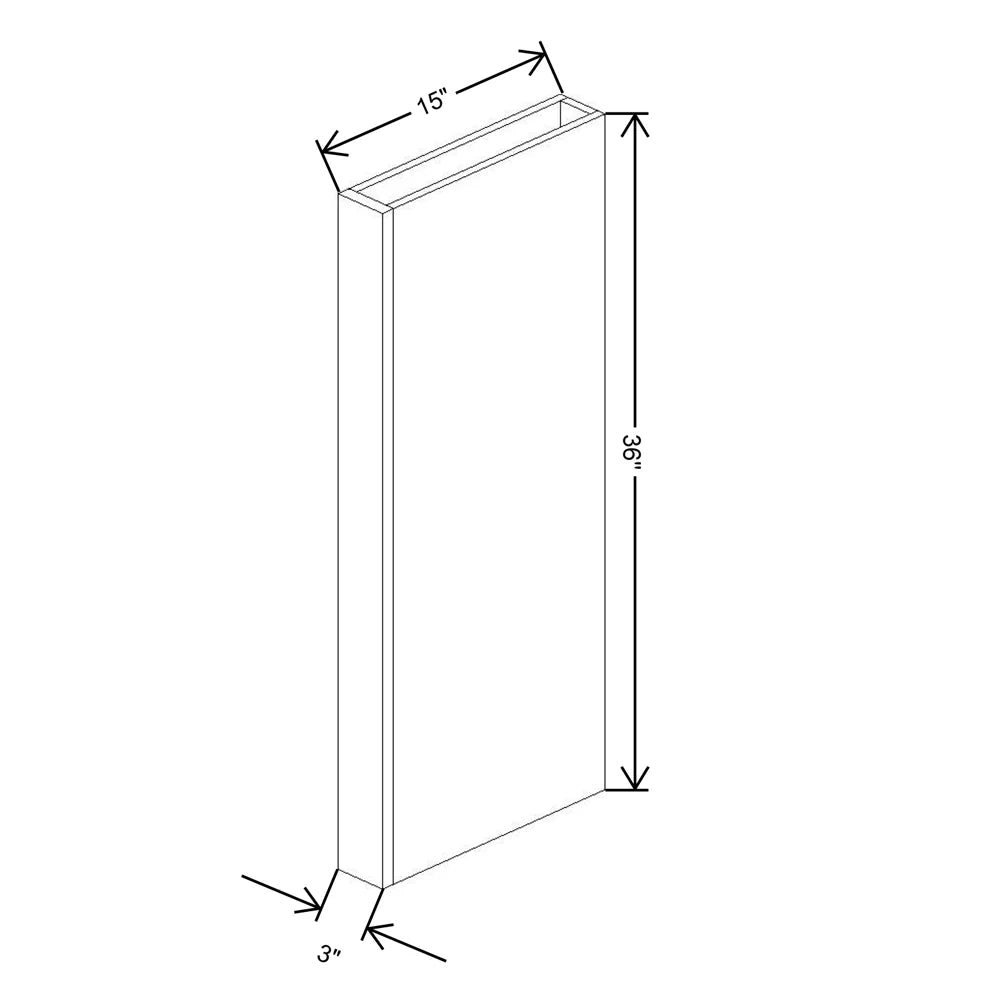 Fabuwood Allure Galaxy Dove 3" W X 36" H X 12" D Wall Column - image 1