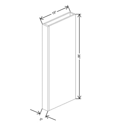 Fabuwood Allure Galaxy Indigo 3" W X 36" H X 12" D Wall Column - image 1