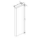 Fabuwood Illume Catalina Carbone Matte 3" W x 42" H x 13 7/8" D Wall Column - image 1