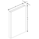 Fabuwood Illume Catalina Bianco Matte 3" W x 34 1/2" H x 24" D Base Column - image 1