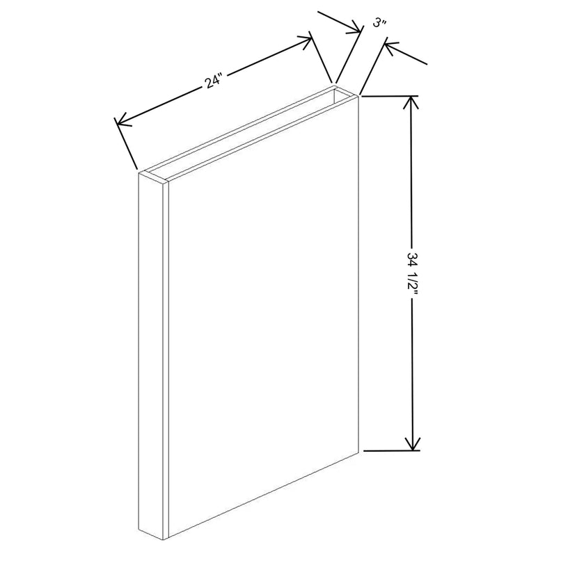 Fabuwood Allure Galaxy Indigo 3" W X 34 1/2" H X 12" D Base Column - image 1