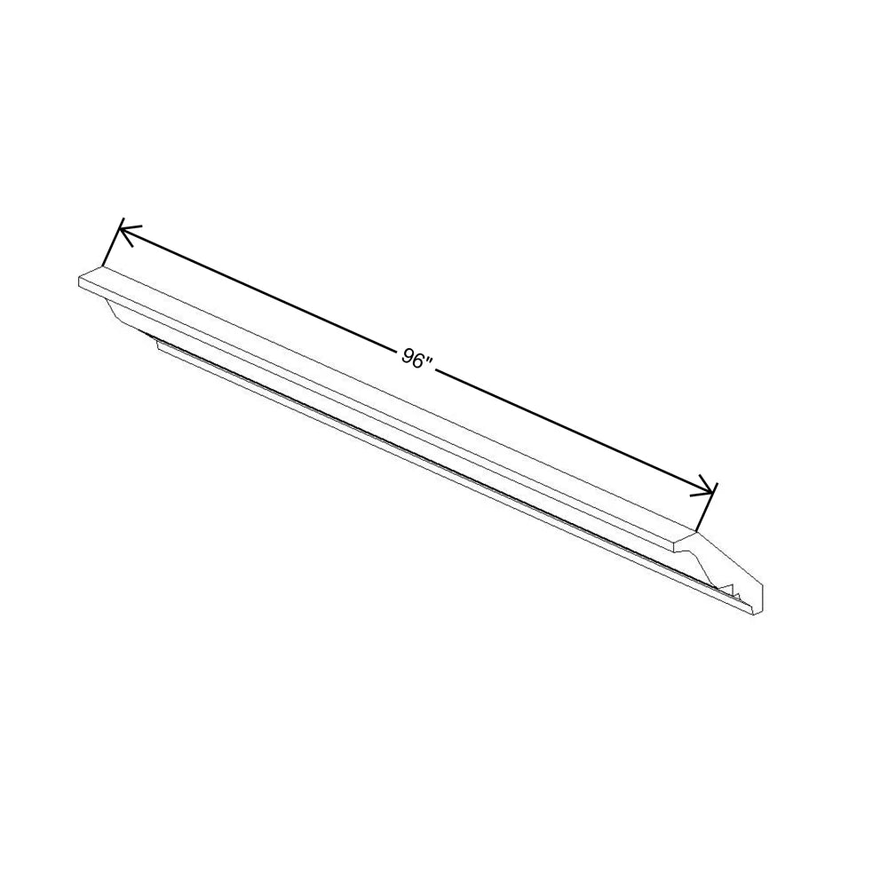 Fabuwood Value Premium Hallmark Frost 96" W X 2 1/2" H X 2 3/8" D Small Crown Molding - image 1