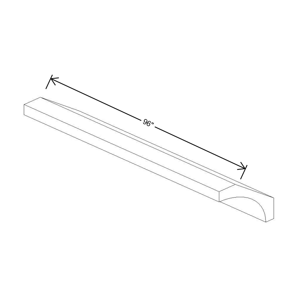 Fabuwood Allure Galaxy Dove 96" W X 2 5/8" H X 2 5/8" D Large Cove Molding - image 1