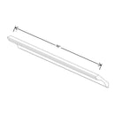 Fabuwood Allure Onyx Frost 96" W X 4 1/2" H X 4 1/2" D Large Cove Crown Molding - image 1