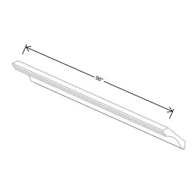 Fabuwood Allure Onyx Frost 96" W X 4 1/2" H X 4 1/2" D Large Cove Crown Molding - image 1