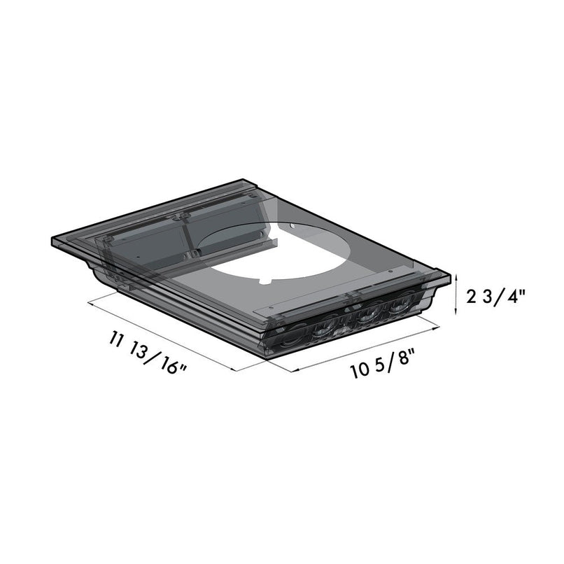 ZLINE 48 in. CrownSound™ Ducted Vent Wall Mount Range Hood in Stainless Steel and Glass with Built-in Bluetooth Speakers (KN4CRN-BT-48)