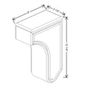 Fabuwood Allure Nexus Frost 3 1/2" W X 12 1/4" H X 8" D Wall Corbels - image 1