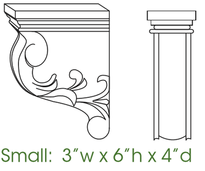 TW-CORBEL56 Decorative Small Corbel | TSG Forevermark Uptown White - image 1