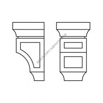 PW-CORBEL75S Decorative Small Corbel | TSG Forevermark Petit White - image 1