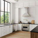 ZLINE Autograph Edition 36 in. Stainless Steel Range Hood with Stainless Steel Shell and Champagne Bronze Handle (8654STZ-36-CB)