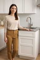 Single Door Cabinet 30 Inch Combo Vanity With Right Drawer – Forevermark Cabinetry Ice White Shaker - image 5