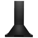 ZLINE 24 in. Convertible Vent Wall Mount Range Hood in Black Stainless Steel (BSKBN-24) front.