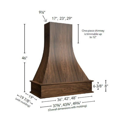 Fabuwood Allure Fusion Dove – RHCA42 WALNUT - image 1