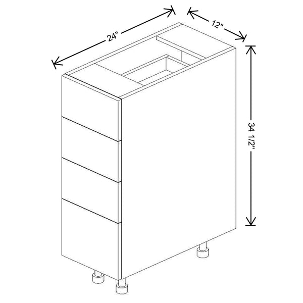 4 Drawer Base Cabinets