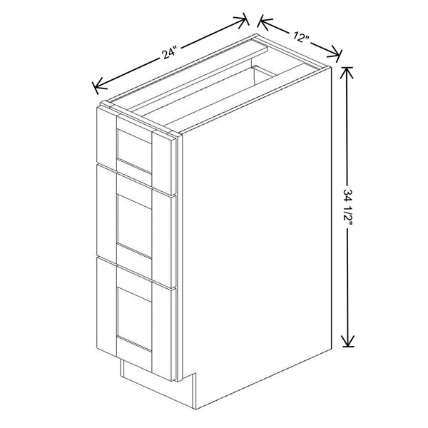 3 Drawer Base Cabinets