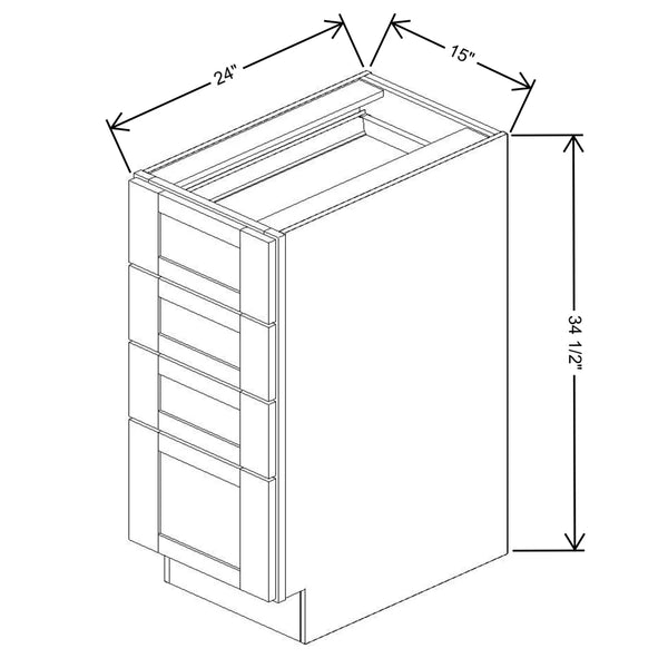 4 Drawer Base Cabinets