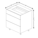 Fabuwood Illume Tuscany Muratti 4 30" W x 34 1/2" H x 24" D 3 Drawer Base Cabinet - image 1