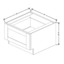 Fabuwood Allure Galaxy Indigo 24" W X 34 1/2" H X 24" D Bench Seat Cabinet - BOTH SIDE (BS) - image 1