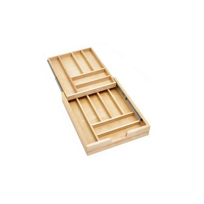 Fabuwood Quest Discovery Frost 18" W 2 Tier Cutlery Drawer - image 1