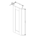 Fabuwood Allure Galaxy Mocha 11 1/2" W X 29 1/2" H Decorative Door - image 1