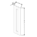 Fabuwood Allure Galaxy Linen 8 1/2" W X 29 1/2" H Decorative Door - image 1