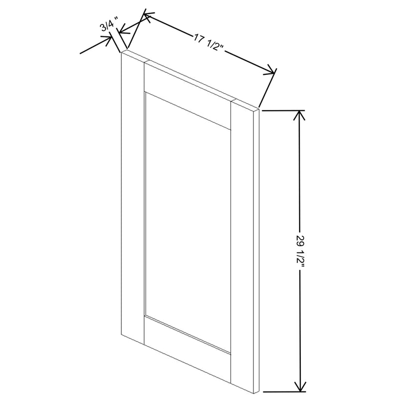 Fabuwood Allure Nexus Frost 17 1/2" W X 29 1/2" H Decorative Door - image 1