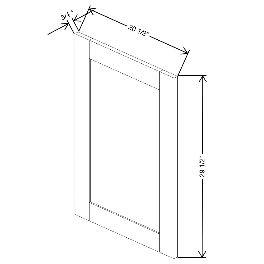 Fabuwood Allure Nexus Frost 20 1/2" W X 29 1/2" H Decorative Door - image 1