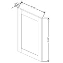 Fabuwood Allure Onyx Frost 20 1/2" W X 29 1/2" H Decorative Door - image 1