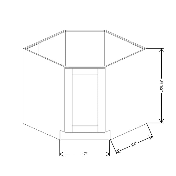 Corner Full Height Door Sink Base Cabinets