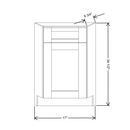 Fabuwood Allure Galaxy Mocha 36" W X 34 1/2" H X 24" D Corner Sink Front Cabinet - RIGHT SIDE (RS) - image 1