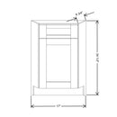 Fabuwood Allure Galaxy Timber 36" W X 34 1/2" H X 24" D Corner Sink Front Cabinet - image 1