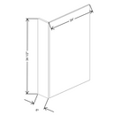 Fabuwood Allure Galaxy Mocha 6" W X 34 1/2" H X 24" D Dishwasher End Panel - image 1