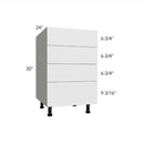 Fabuwood Illume Tuscany Como Ash 2 Drawer Base Cabinets Kitchen Cabinet – ITCA2-DB21-4 - image 1