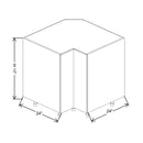 Fabuwood Illume Catalina Bianco Gloss 33" W X 34 1/2" H X 24" D Easy Reach Base Cabinet - image 1