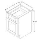 Fabuwood Allure Nexus Frost 18" W X 28 1/2" H X 21" D File Drawer Base Cabinet - BOTH SIDE (BS) - image 1