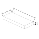 Fabuwood Allure Galaxy Horizon 24" W X 2 1/2" H X 10" D Timber Floating Shelf - image 1