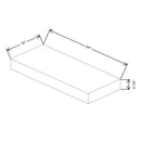 Fabuwood Allure Galaxy Frost 24" W X 2 1/2" H X 10" D Timber Floating Shelf - image 1