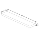 Fabuwood Allure Galaxy Mocha 54" W X 2 1/2" H X 10" D Timber Floating Shelf - image 1