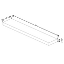 Fabuwood Allure Galaxy Mocha 54" W X 2 1/2" H X 10" D Walnut Floating Shelf - image 1