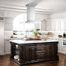 ZLINE 48 in. CrownSound™ Ducted Vent Island Mount Range Hood in Stainless Steel with Built-in Bluetooth Speakers (GL2iCRN-BT-48)