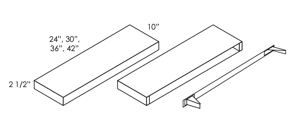 AB-FLS36-Brown (AR/PR) Floating Shelves