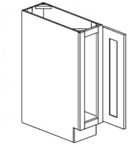 AZ-FB12 Full Height Single Door Cabinets 12 Inch Base Cabinet | Forevermark Champagne Maple Shaker - image 3