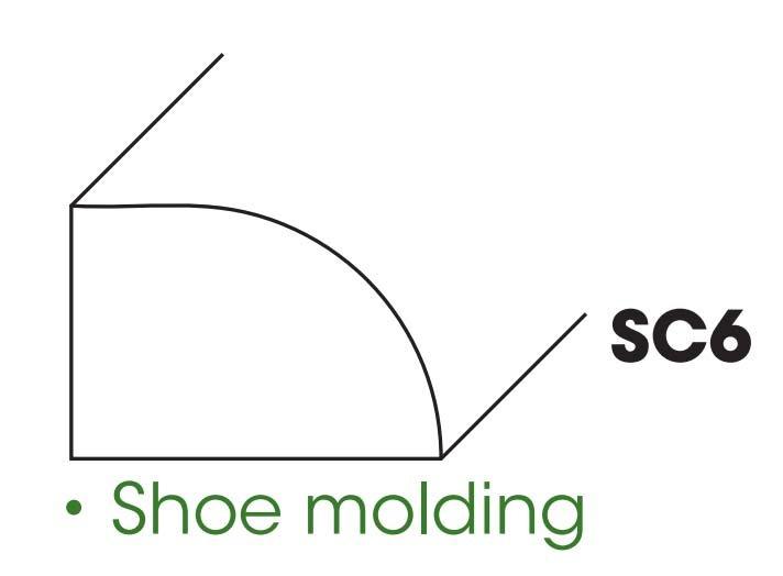 AA-SC6 SM Shoe Molding | TSG Forevermark Blaze Black Shaker