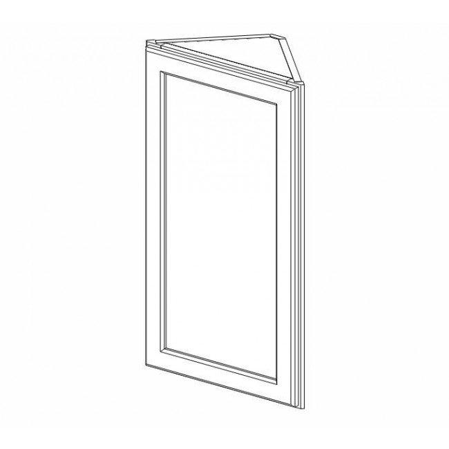 Forevermark AZ-AW30 Single Door Cabinets 30 Inch Wall Angle Corner Cabinet | Forevermark Champagne Maple Shaker