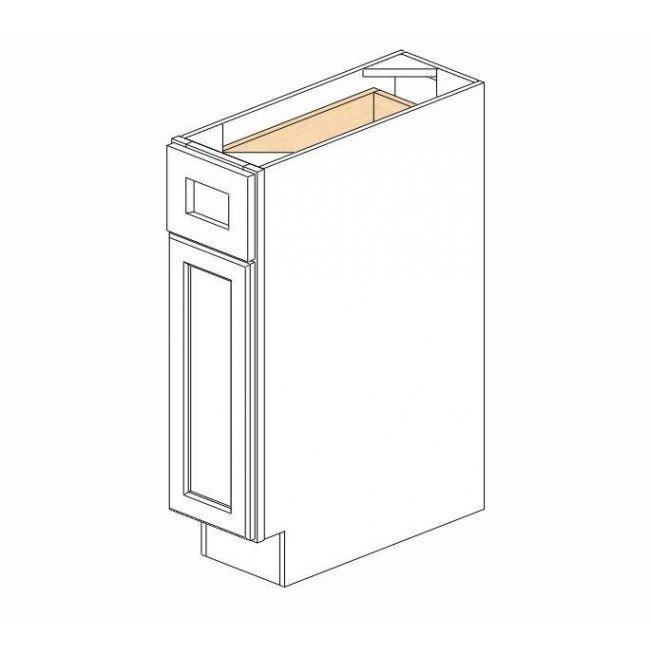 AA-B09 Single Door Cabinets 9 Inch Base Cabinet | Blaze Black Shaker - image 5
