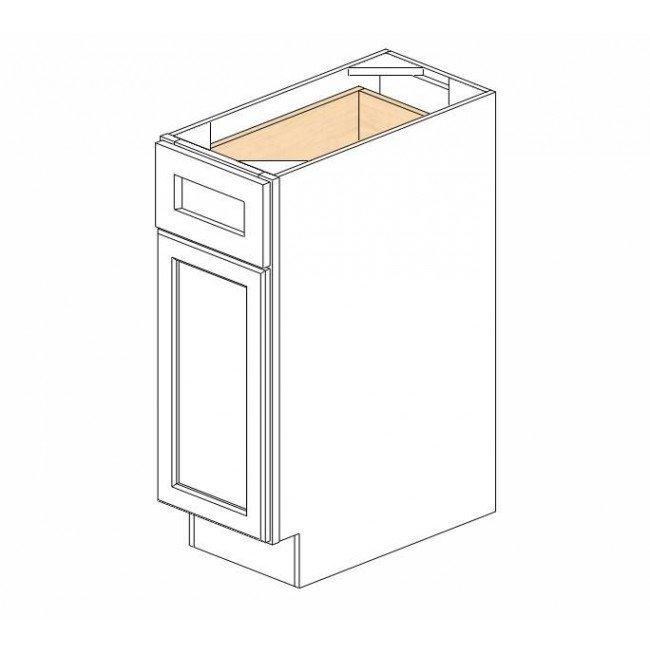 AA-B12 Single Door Cabinets 12 Inch Base Cabinet | Blaze Black Shaker - image 5