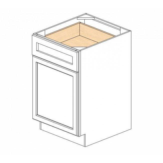 AA-B21 Single Door Cabinets 21 Inch Base Cabinet | Blaze Black Shaker - image 5